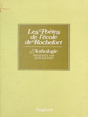cover image of Les poètes de l'école de Rochefort